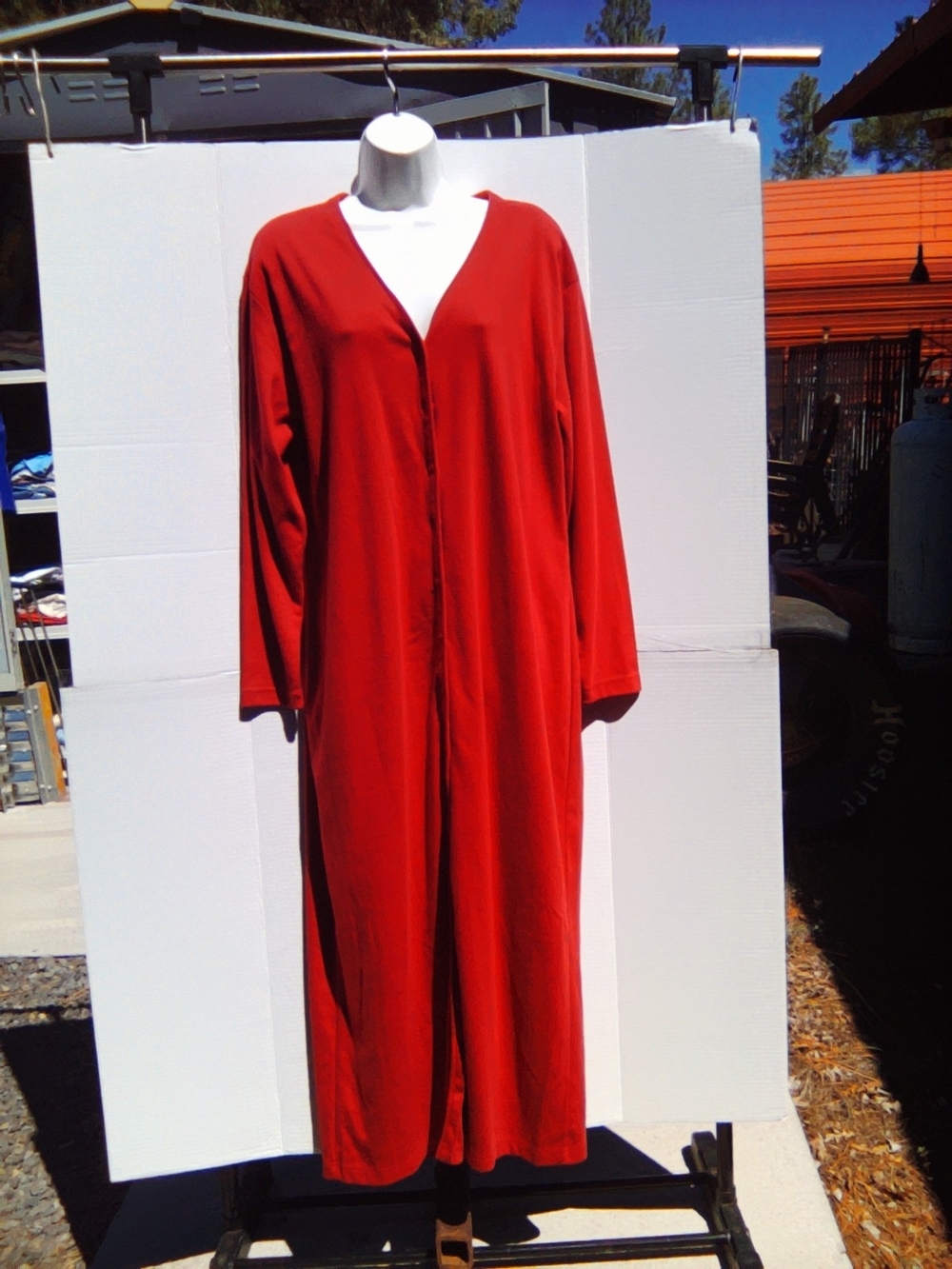 Classic Long Burgundy Women's Dress